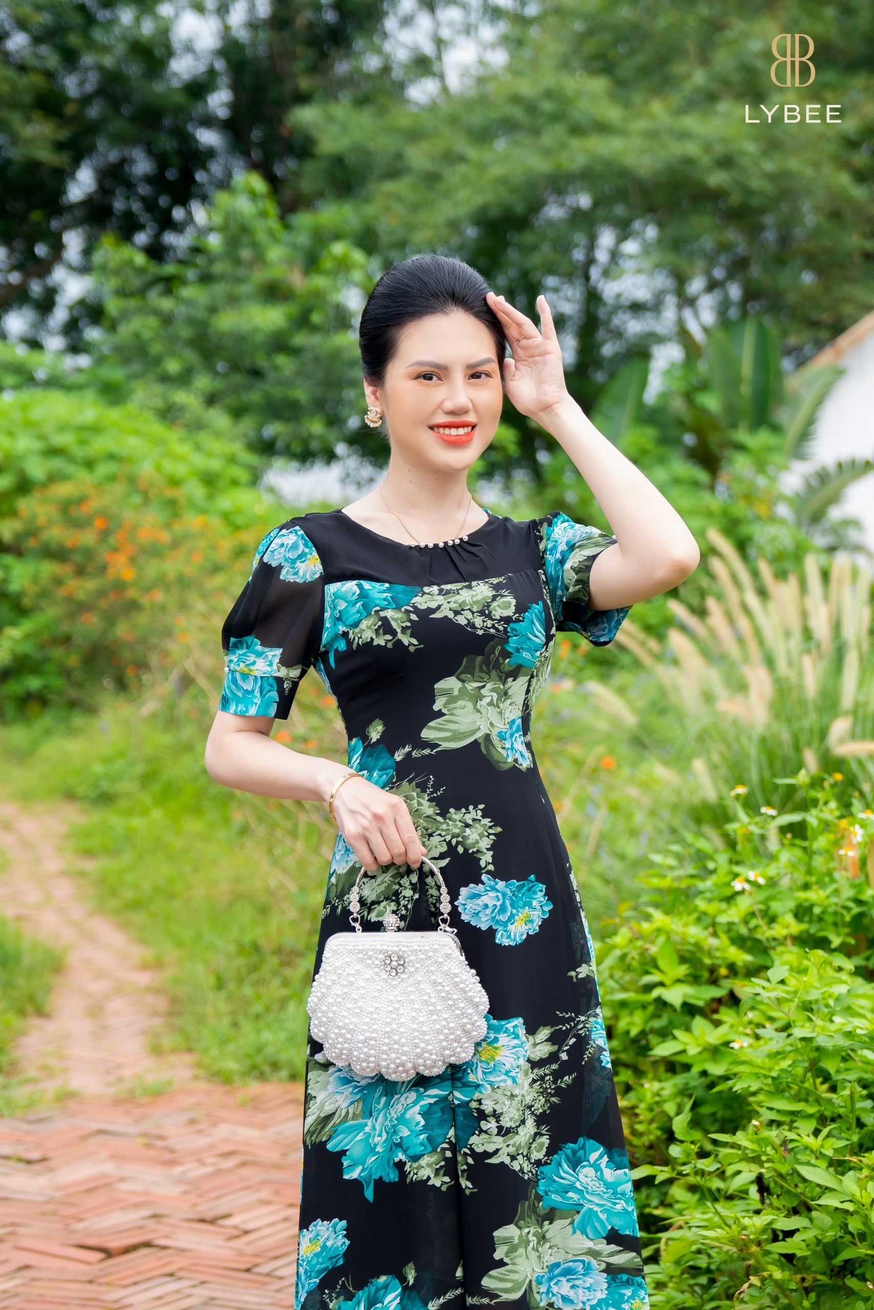 Váy Hoa Nhí Đầm vintage Voan Dáng Dài đẹp dễ thương dáng xòe có lớp lót  Quảng Châu kozoda D5 - Váy Fashion